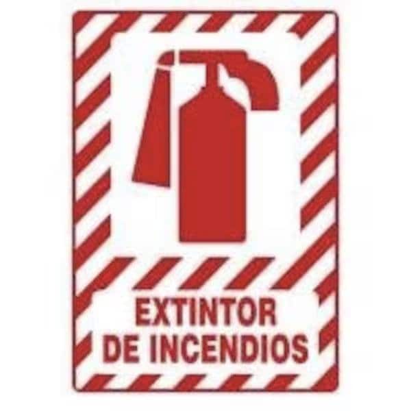 Accuform Safety Sign FIRE EXTINGUISHER 14 in x SHMFXG516XV - main